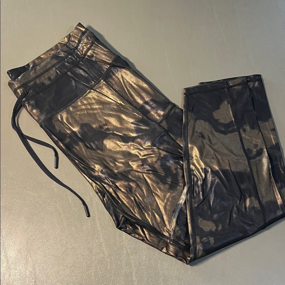ZYIA Black and Gold Leggings